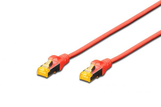 CAVO RETE S-FTP CAT.6A DOPPIA SCHERMATURA LSOH COLORE ROSSO MT. 20