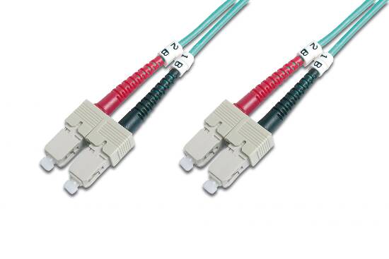 CAVO FIBRA OTTICA SC A SC MULTIMODE DUPLEX 50/125 MT.10 OM3