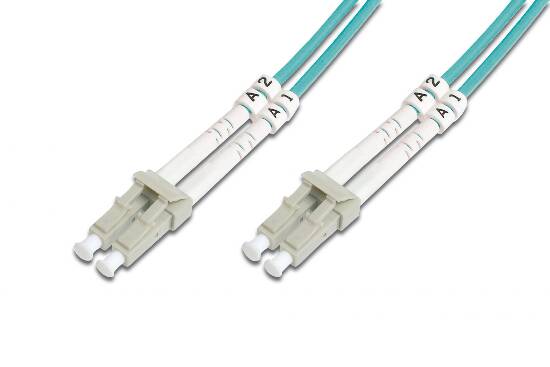 CAVO FIBRA OTTICA LC A LC MULTIMODE DUPLEX 50/125 MT.10 OM3