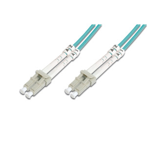 Cavo patch LWL multimodale OM 3, LC/LC colore acqua 15 mt.