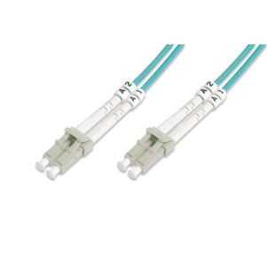 Cavo patch LWL multimodale OM 3, LC/LC colore acqua 20 mt.