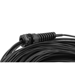 Cavo breakout universale in fibra ottica dotato di terminali, Multimode OS2, 12 fibre, LC/UPC - LC/UPC  100 mt. colore nero