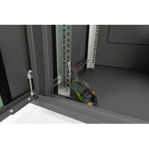ARMADIO A PARETE 9U 505X600X600 MM, COLORE NERO (RAL 9005)