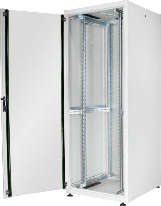 ARMADIO 42 UNITÀ 19" PER RETI E SERVER MISURE (A)2010 X (L)800 X (P)800 MM. COLORE GRIGIO CHIARO