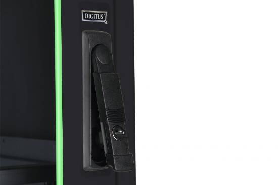 ARMADIO 42 UNITÀ 19" PER RETI E SERVER MISURE (A)2010 X (L)800 X (P)800 MM. COLORE NERO