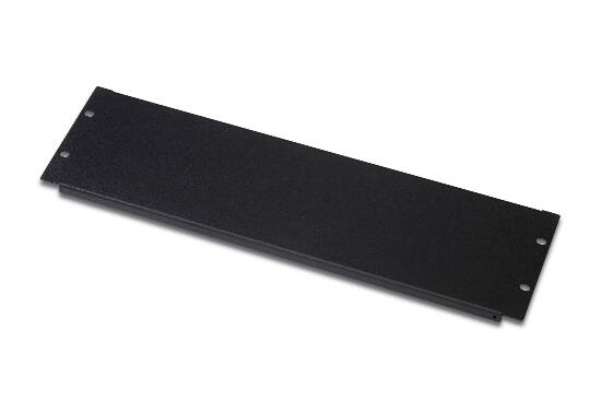 PANNELLO CIECO 3 UNITA' PER CHIUSURA SPAZI VUOTI IN ARMADI RACK 19" VITI INCLUSE NERO