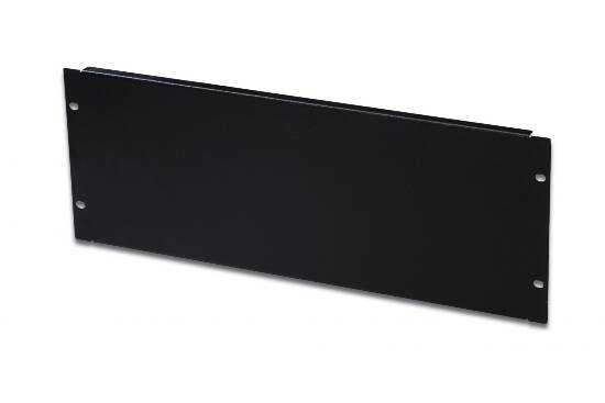 PANNELLO CIECO 4 UNITA' PER CHIUSURA SPAZI VUOTI IN ARMADI RACK 19" VITI INCLUSE NERO