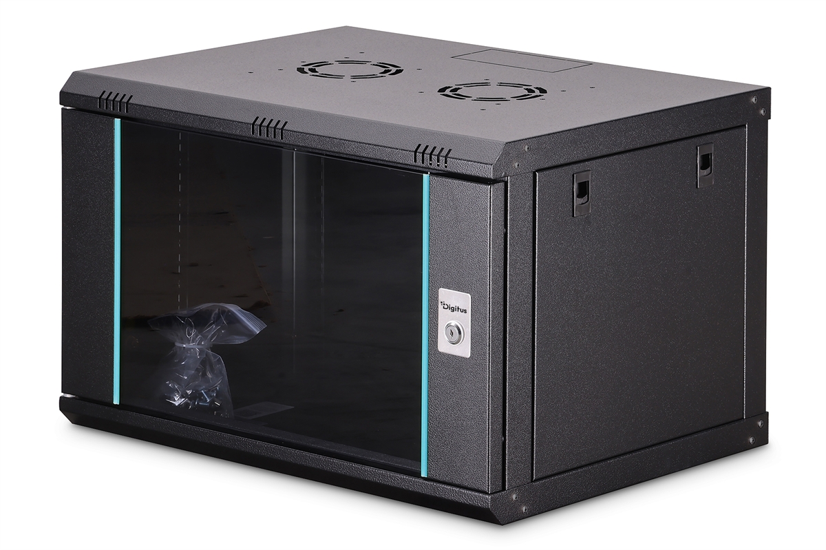 Armadio Rack 19" a Muro serie Dynamic-N - 600x450 mm (LxP), non assemblata