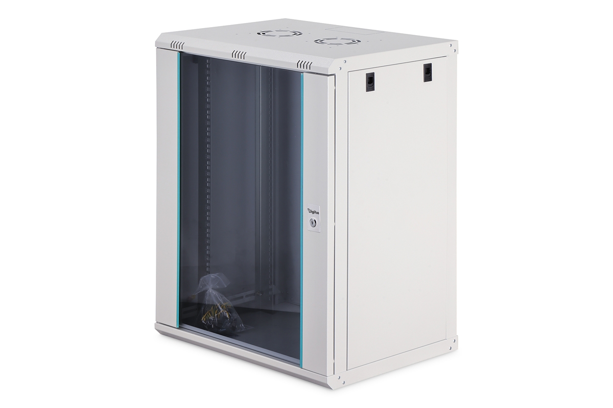 Armadio Rack 19" a Muro serie Dynamic-N - 600x450 mm (LxP), non assemblata