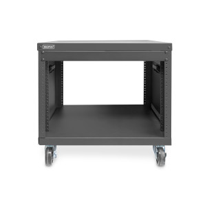 DIGITUS Rack universale per apparecchiature da 19 pollici con rotelle, 8UH