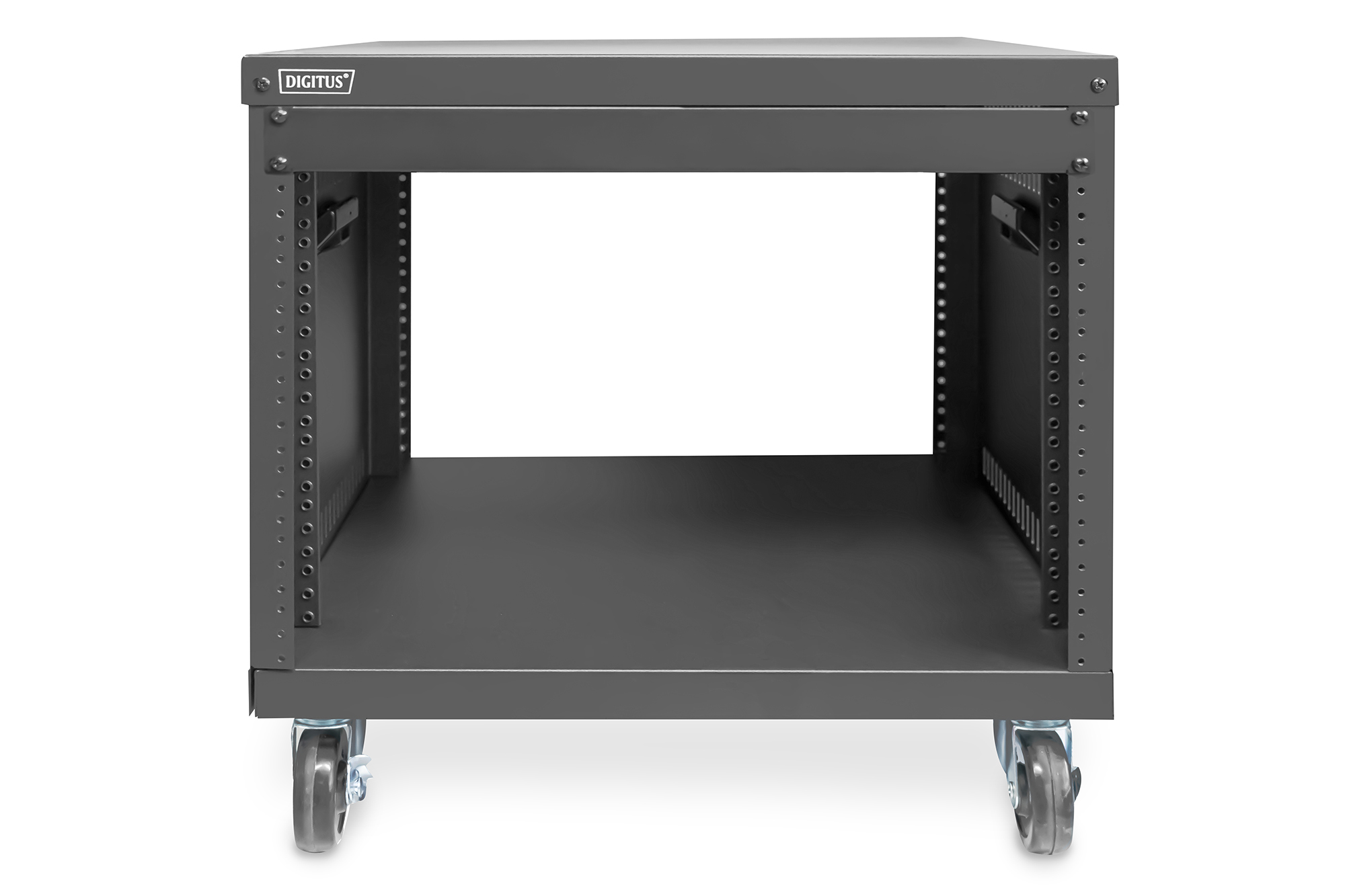 DIGITUS Rack universale per apparecchiature da 19 pollici con rotelle, 8UH