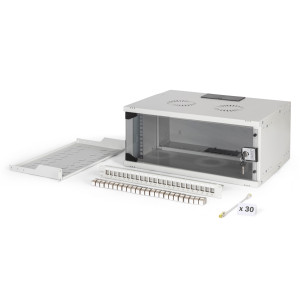 ARMADIO RACK DI RETE DIGITUS 19" CON ACCESSORI - 4U, 540 x 400 mm (L x P)