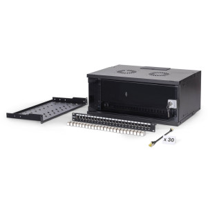 ARMADIO RACK DI RETE DIGITUS 19" CON ACCESSORI - 4U, 540 x 400 mm (L x P)