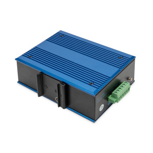 DIGITUS Switch di rete Fast Ethernet a 8 porte, industriale, non gestito, 1 Uplink SFP