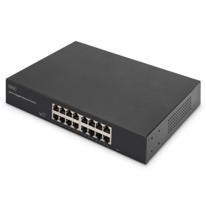 DIGITUS Switch Gigabit a 16 porte, 19 pollici, non gestito