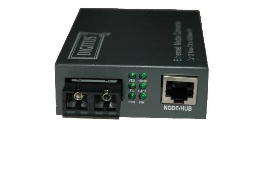 CONVERTITORE 10/100 RJ45 MEDIA CONVERTER - FIBRA OTTICA SC SINGLEMODE