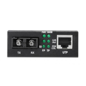 CONVERTITORE 10/100/1000 GIGABIT MEDIA CONVERTER RJ45 - FIBRA OTTICA SC 1000Base-LX