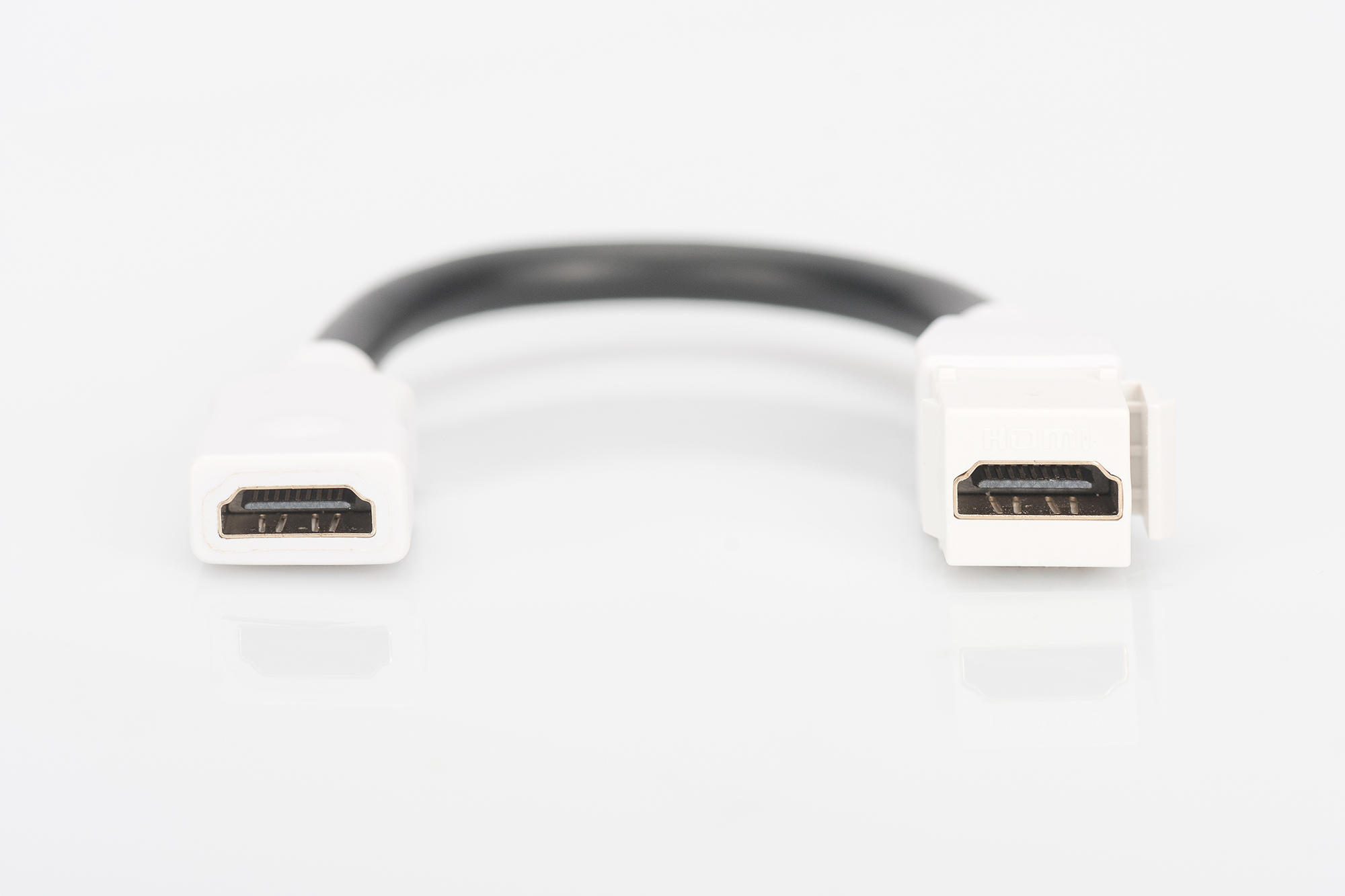 MODULO KEYSTONE HDMI FEMMINA/FEMMINA CON CAVO 12 CM PER PLACCHE A MURO O PANNELLI PATCH DIGITUS