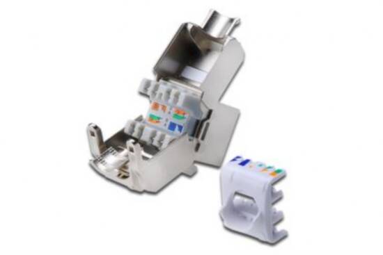 INSERTO JACK SCHERMATO RJ45 CAT 6A TOOLFREE