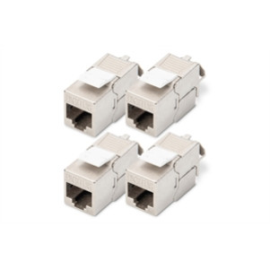 Modulo Keystone CAT 6A, schermato, attrezzi per l'installazione non necessari - 4 pezzi