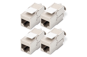 Modulo Keystone CAT 6A, schermato, attrezzi per l'installazione non necessari - 4 pezzi