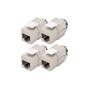 Modulo Keystone CAT 6A, schermato con supporto dei cavi intelligente - 4 pezzi