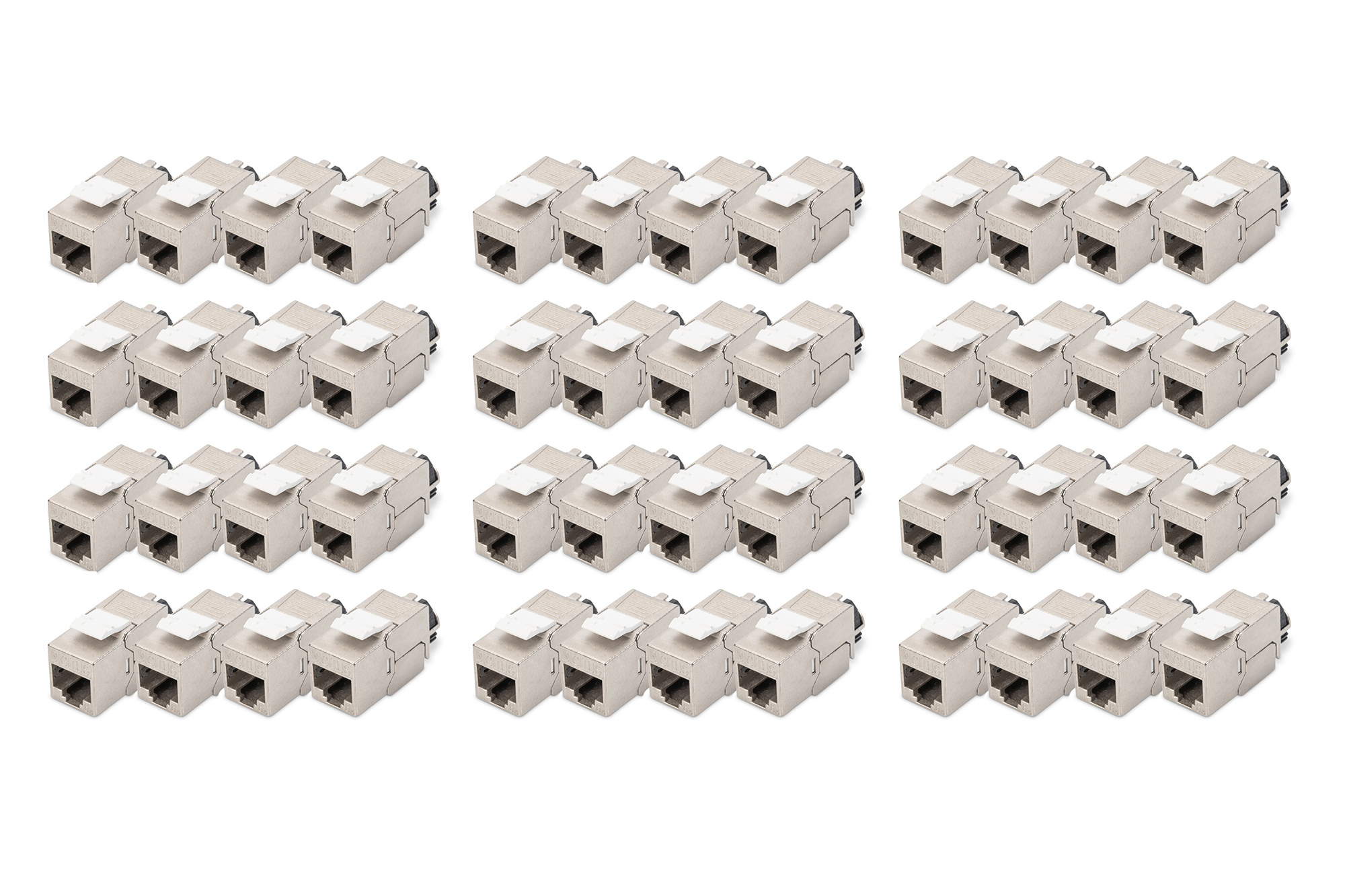 Modulo Keystone CAT 6A, schermato con supporto dei cavi intelligente - 48 pezzi