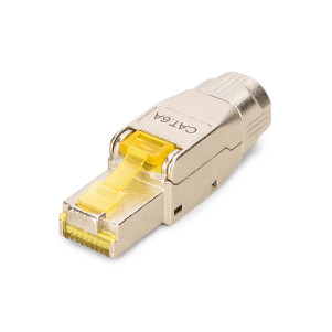 DIGITUS Connettore di terminazione CAT 6A, schermato, attacco di montaggio senza attrezzi