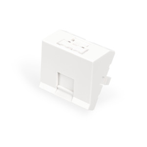 Pannello frontale, 1 porta, 45 x 45 mm, angolato, per telaio DN-93802-5-SH