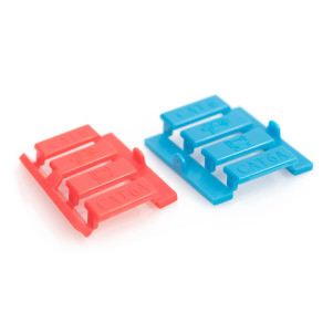 Pannello frontale, 2 porte, 45 x 45 mm, angolato, per telaio DN-93802-5-SH