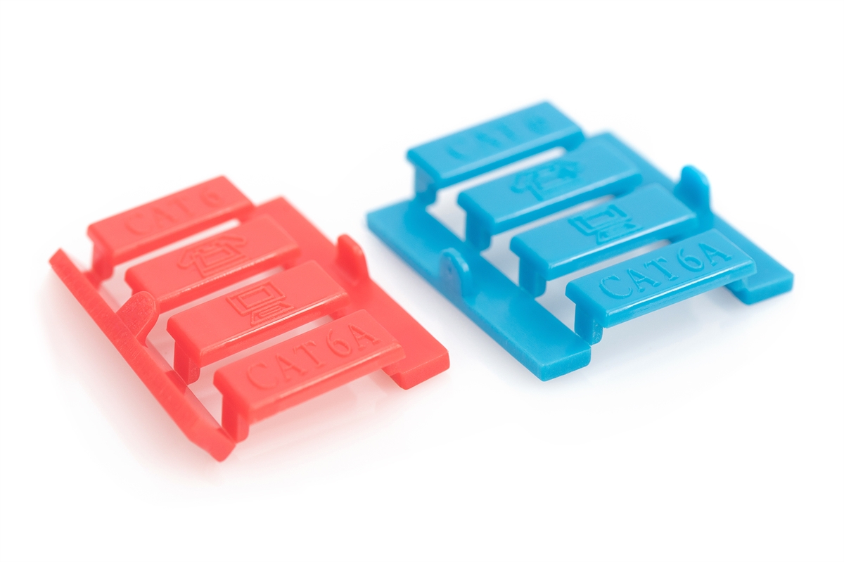 Pannello frontale, 2 porte, 45 x 45 mm, angolato, per telaio DN-93802-5-SH