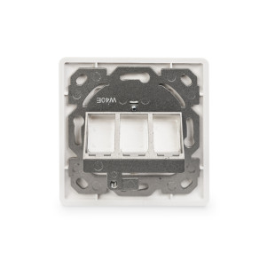 DIGITUS Scatola di derivazione vuota per modulo Keystone, telaio 80 x 80 mm + piastra centrale 50 x 50 mm