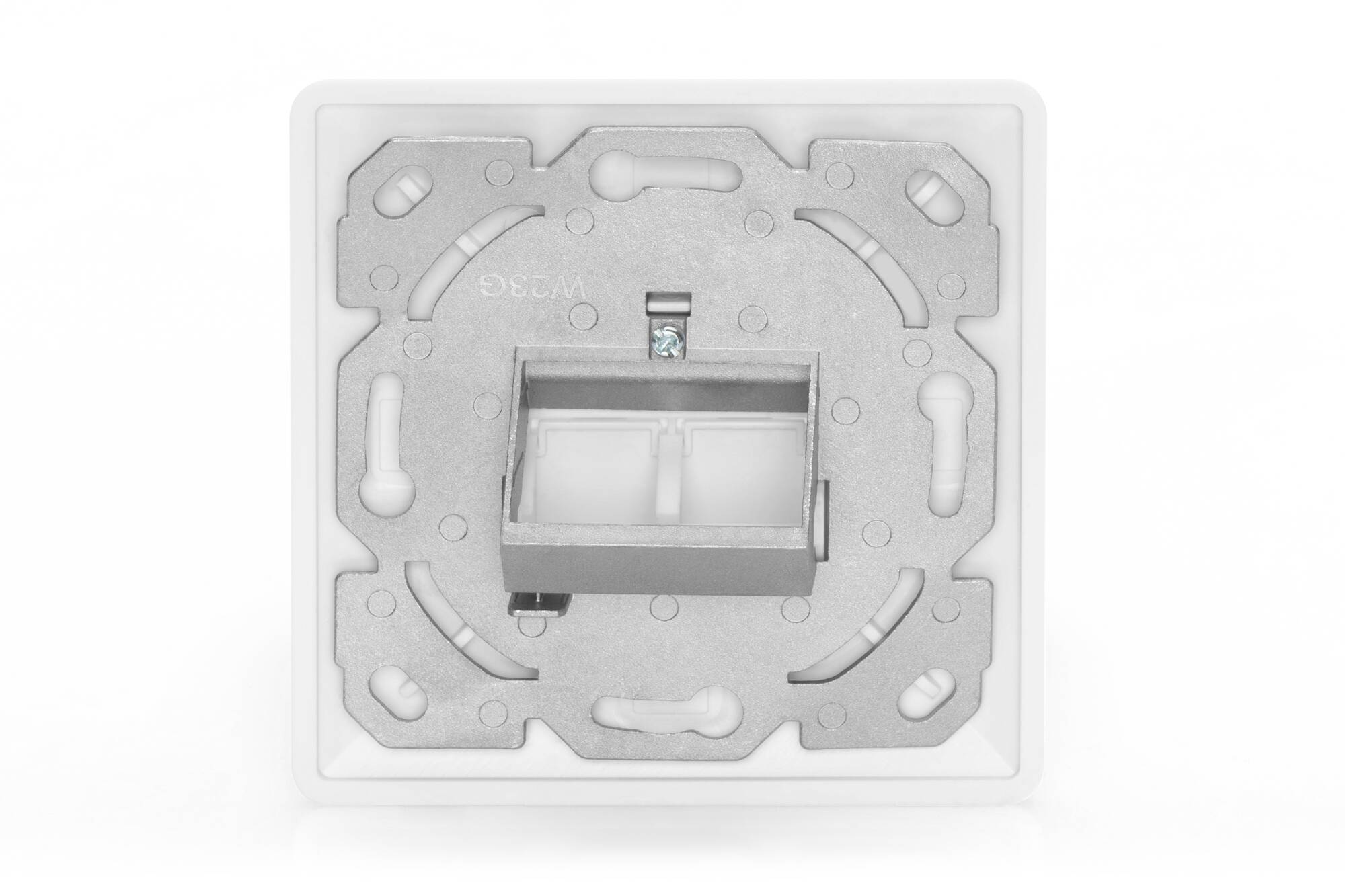 PANNELLO FRONTALE PER CASSETTA 80X80 PER 2 KEYSTONE JACK