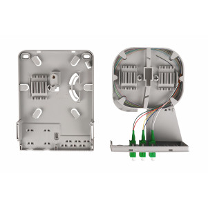Ftth Home Distribution Unit, 3 x LC/APC duplex