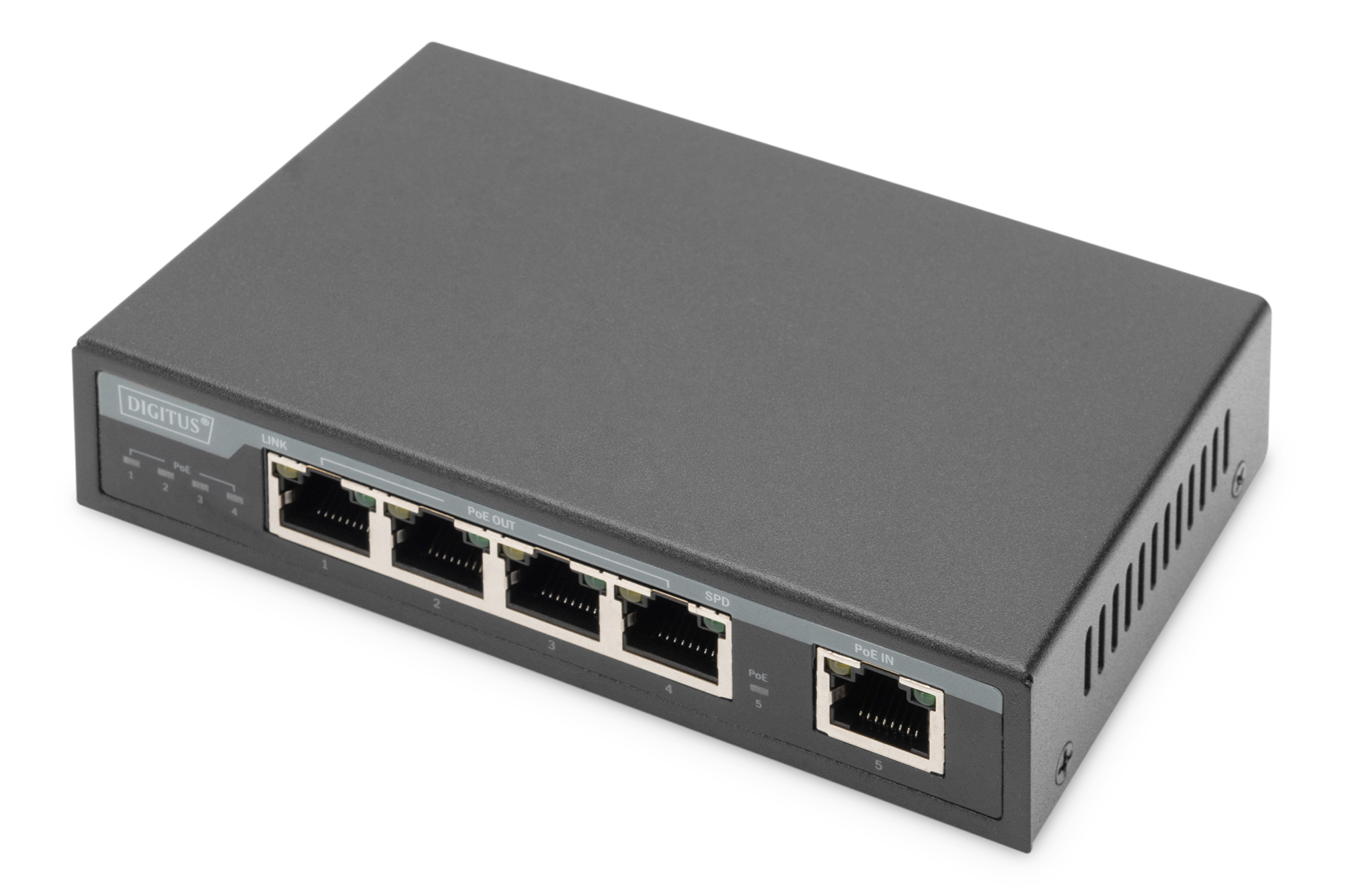 Estensore 4 Porte Gigabit 4PPoE Extender, 802.3at, 60 W