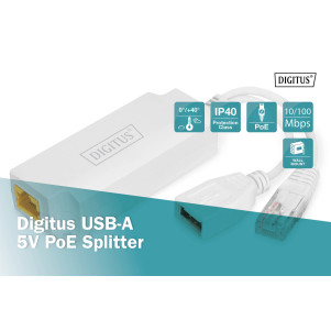 Splitter DIGITUS USB-A 5V PoE