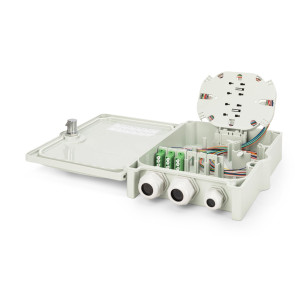 DIGITUS Alloggiamento per connessione FTTH/FTTB, assemblato, OS2, 12 fibre, LC/APC