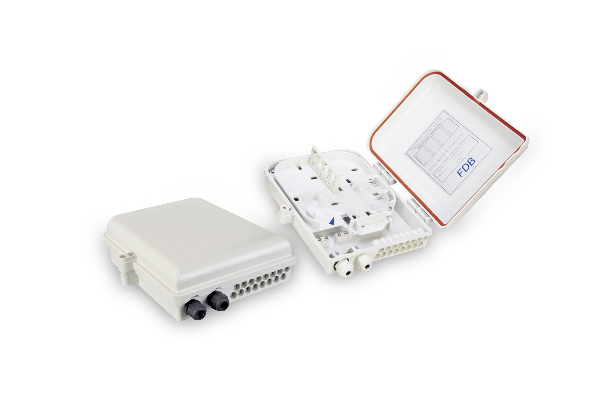 SCATOLA DISTRIBUZIONE FTTH PER 16 FIBRE LC/DX O SC/SX