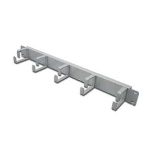 PANNELLO GUIDACAVI CON ANELLI PER ARMADI RACK 19" 1U GRIGIO