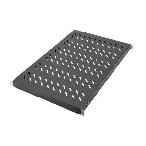RIPIANO PER ARMADI RACK 19" ESTENSIONE VARIABILE 700-900 MM CON 4 AGGANCI COLORE NERO