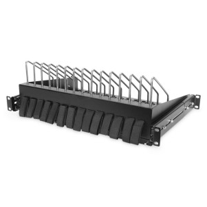 MENSOLA ESTRAIBILE PER TABLET, PORTATILI, SMARTPHONE 175x483x340 mm, NERO (RAL 9005)