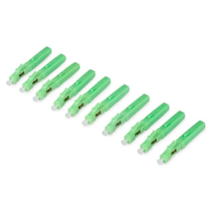 DIGITUS Connettore rapido di campo LC/APC per fibra ottica Singlemode (10 pezzi)