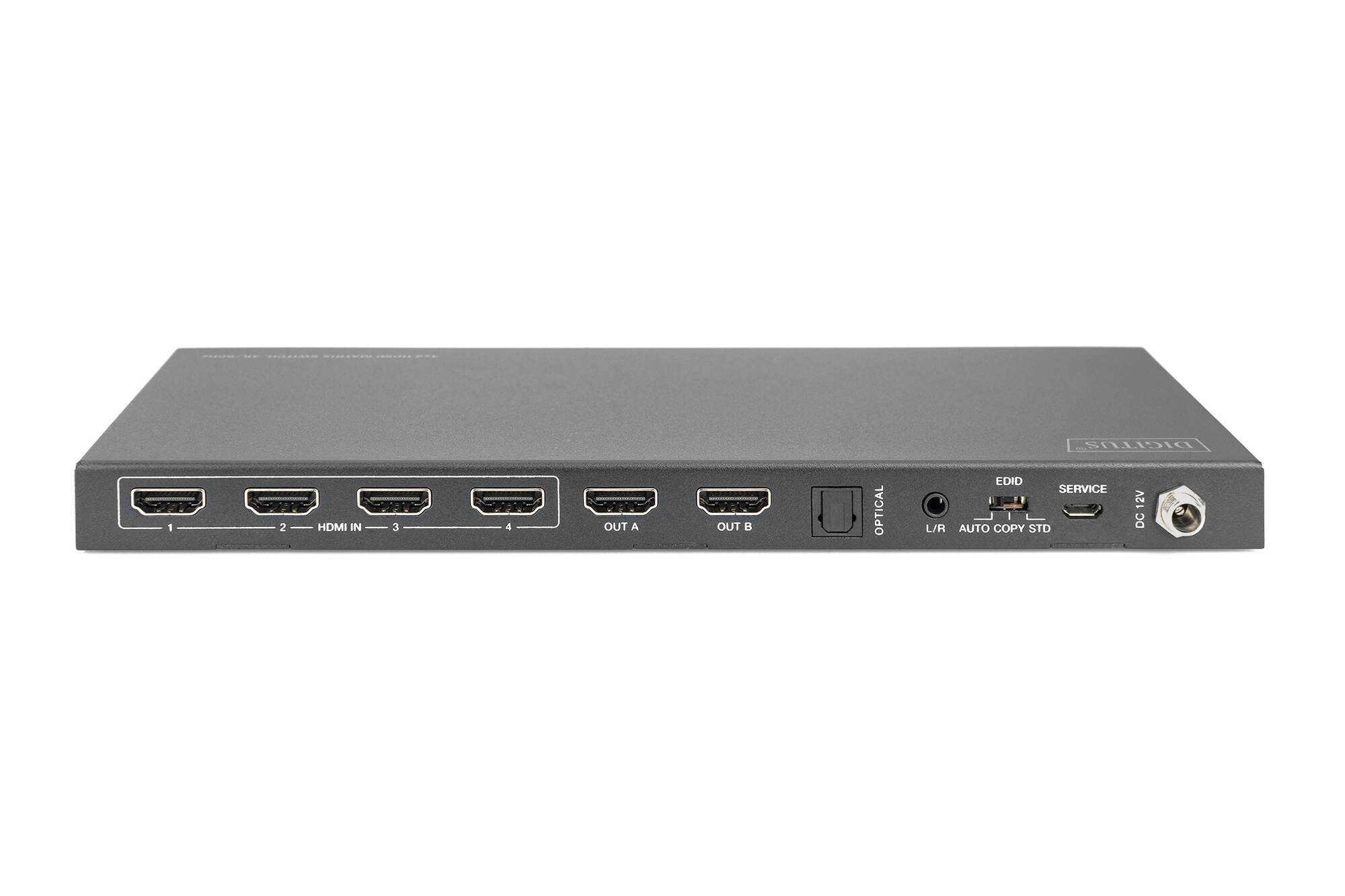DIGITUS 4x2 switch matrix HDMI, 4K/60Hz