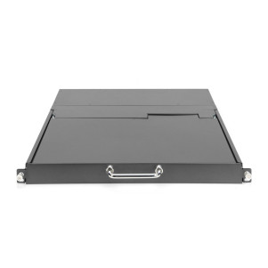 Console KVM modulare HD LCD con TFT da 17", connessione KVM Cat5 a 8 porte, touchpad, layout tastiera italiana
