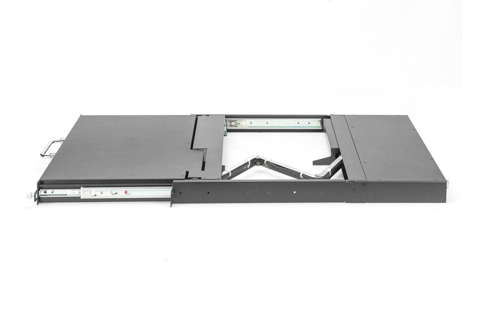 Console KVM modulare HD LCD con TFT da 17", connessione KVM Cat5 a 16 porte, touchpad, layout tastiera italiana