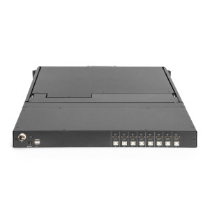Console KVM modulare HD LCD con TFT da 19", connessione KVM HDMI a 8 porte, touchpad, layout di tastiera italiano
