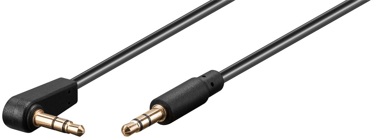 CAVO AUDIO STEREO 3,5 MM 90° MT 1