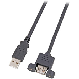 CAVO USB CONNETTORE A MASCHIO/A FEMMINA DA PANNELLO MT. 1,8