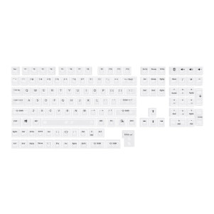 Set di 132 tasti Keycaps Transparent White ABS MDA