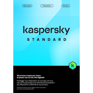 KASPERSKY STANDARD PER 1 DISPOSITIVO 1 ANNO CARD BS IT - MINIMO-50 - PEZZI -